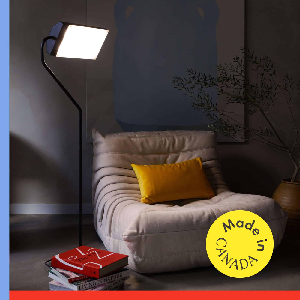 Northern Light Flamingo full-spectrum UV-free light provides glare-free daylight-like illumination.