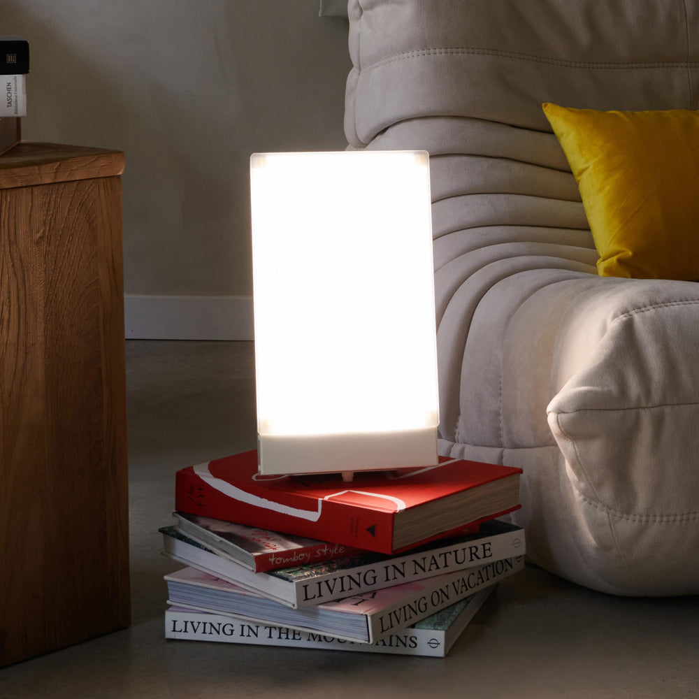 Northern Lights Travelite compact desk lamp sits neatly on small workspaces.