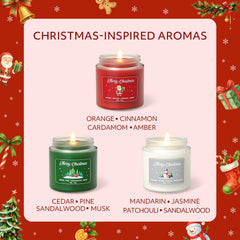 Norvence forest scent candle jar with cedarwood, pine and musk.