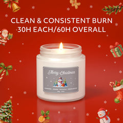 NORVENCE warm-spice candle with orange and cinnamon for a comforting holiday mood.