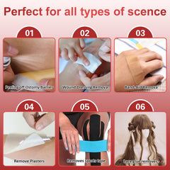 Nosgay adhesive remover bandage removal designed for caregivers with one-handed use.