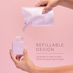 Noshinku Lavendula bottle close-up with soft-touch finish