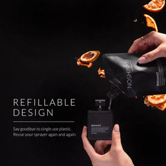 Noshinku pocket sprayer in hand showing compact on-the-go design