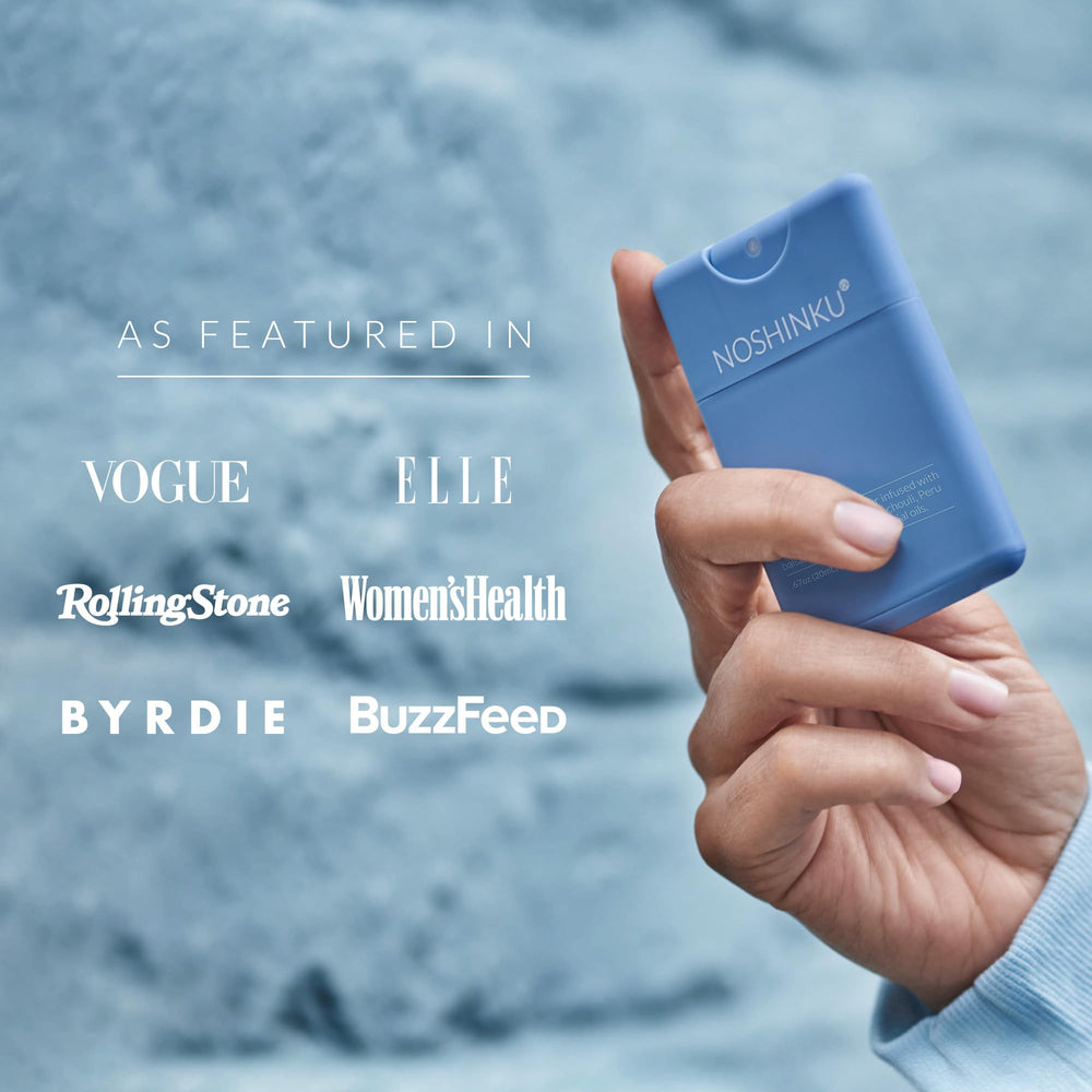 Noshinku soft-touch bottle: comfortable grip and precise spray for quick hand care.