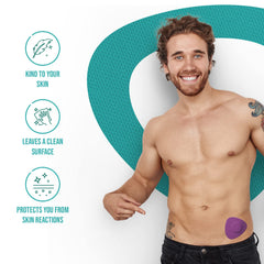 Not Just A Patch Skin Glee wipes hypoallergenic pack protects sensitive skin.