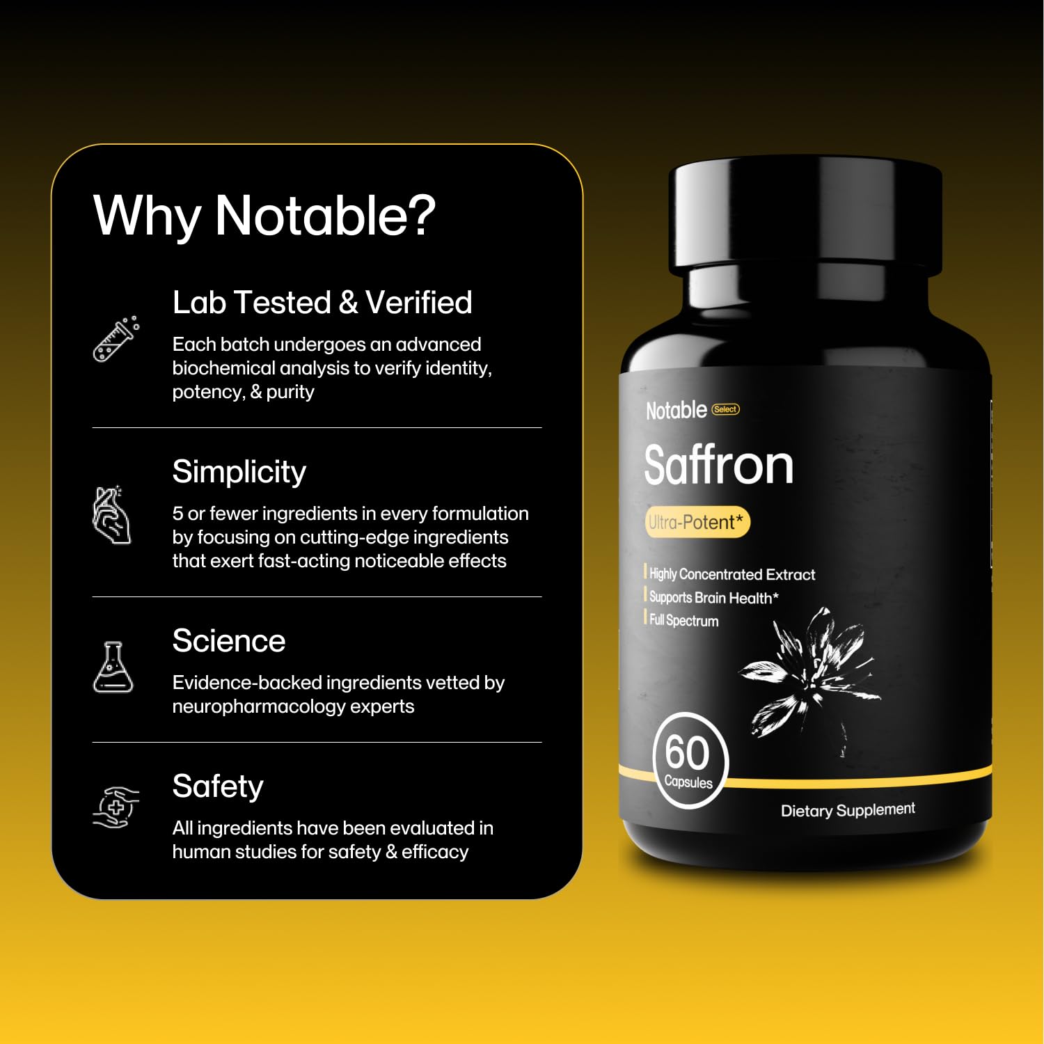 Notable saffron extract vegan capsules suitable for plant-based regimens