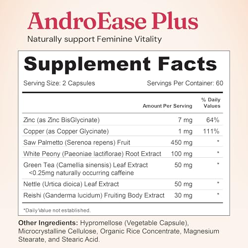 Nourished AndroEase Plus daily-use setup with capsules ready
