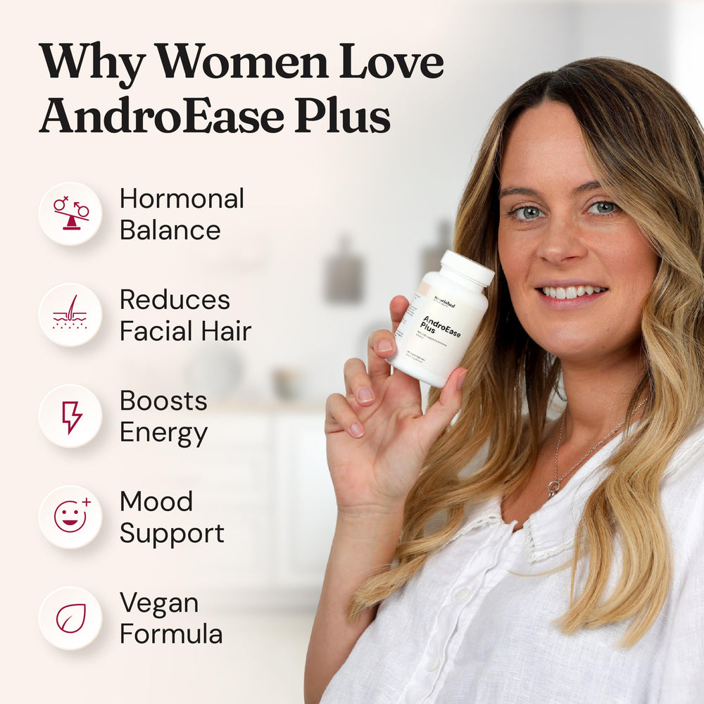 Nourished AndroEase Plus Made in USA seal on packaging