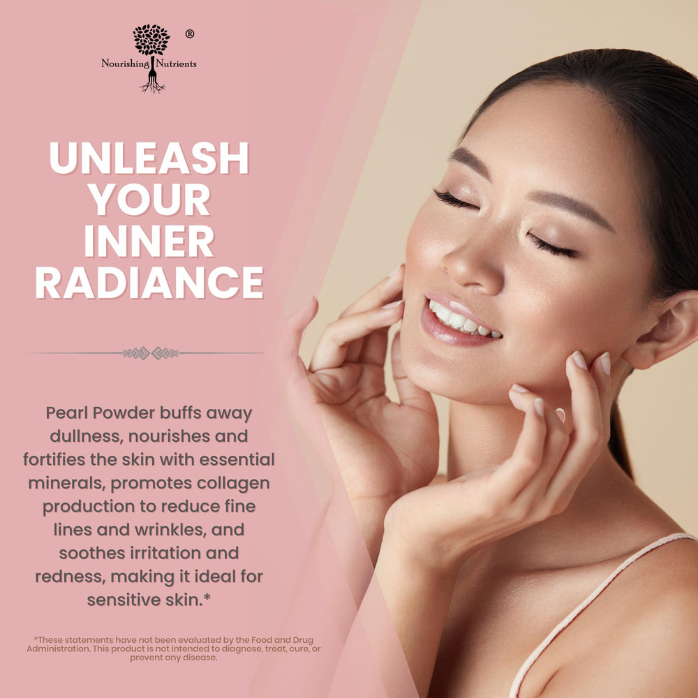 Nourishing Nutrients Pearl Powder benefits hair and nails with antioxidants
