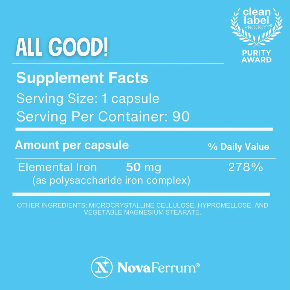 NovaFerrum All Good vegan and gluten-free certified capsules