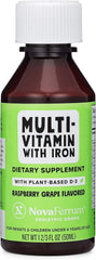 NovaFerrum Delish bottle pour shows easy dosing for kids.