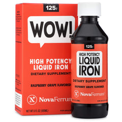 NovaFerrum Wow bottle pour for easy daily iron intake in adults