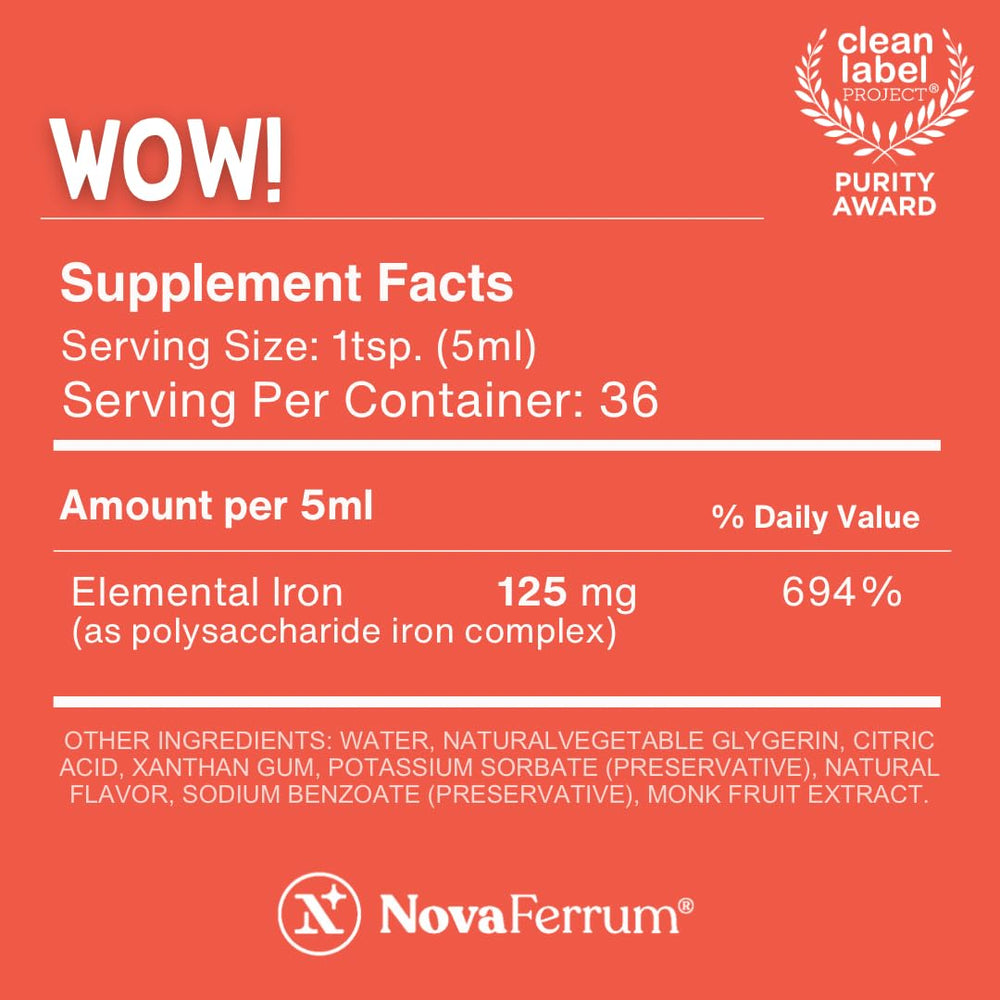 NovaFerrum Wow liquid dispense supports convenient iron supplementation