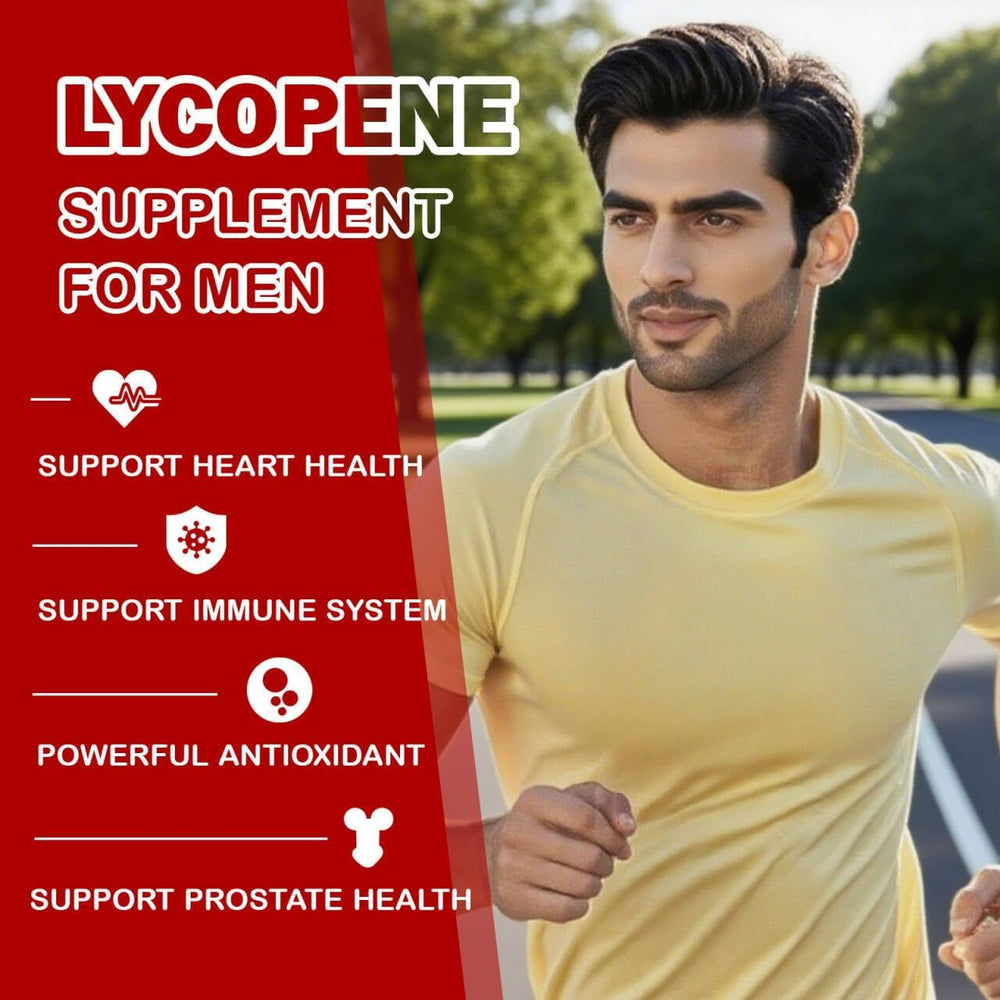 Novafun Lycopene 50mg capsules with immune-support messaging.