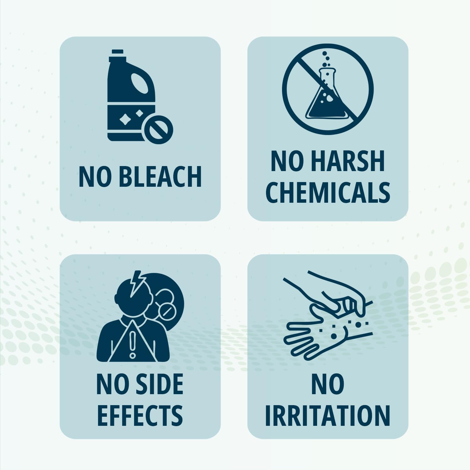NOVEHA spray application on eyelids enables gentle, rinse-free cleansing.