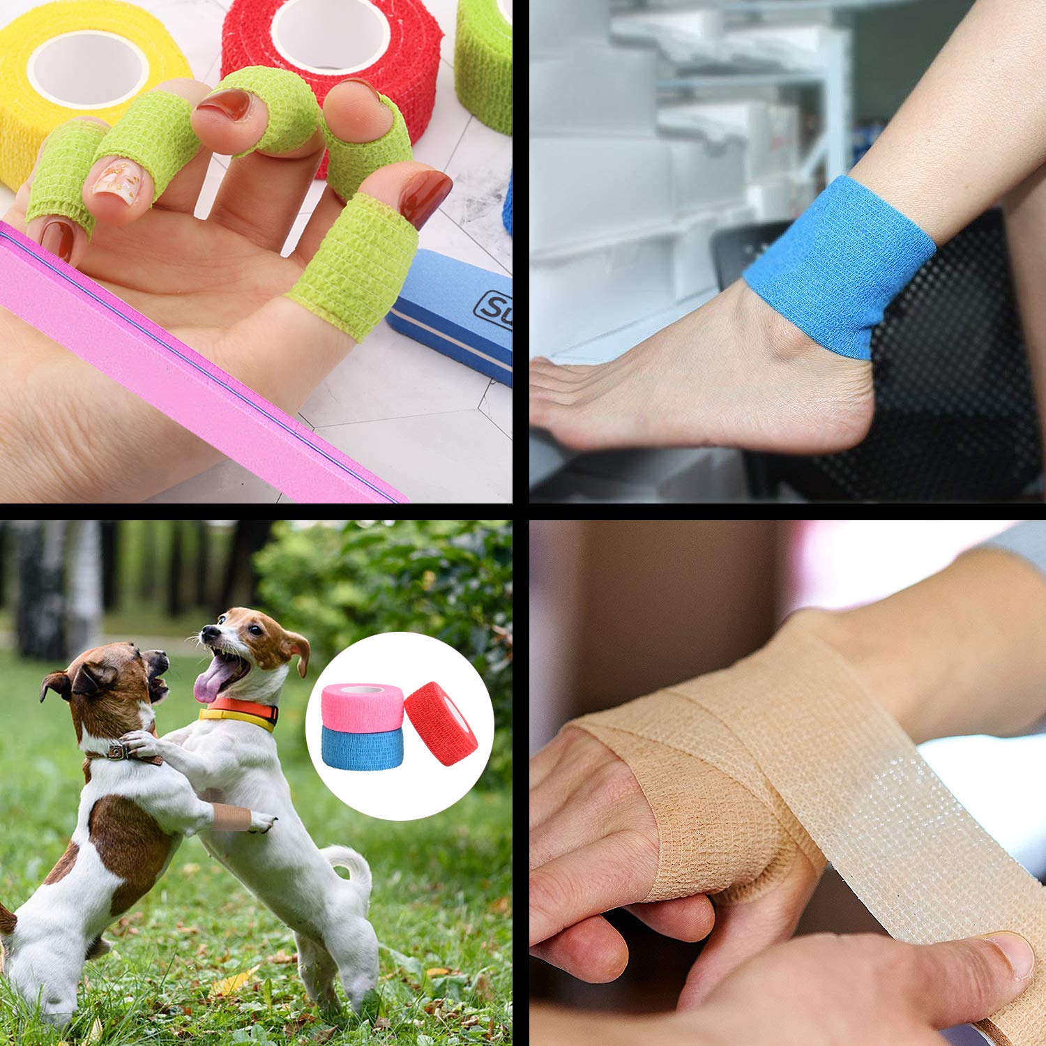 Noverlife bandage wrap 12-color pack helps color-code your care.