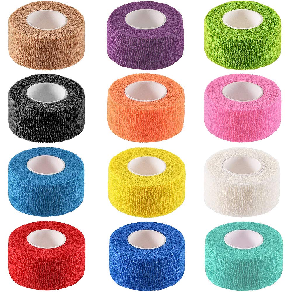 Noverlife bandage wrap self-adhesive cohesive stays put through sweat.