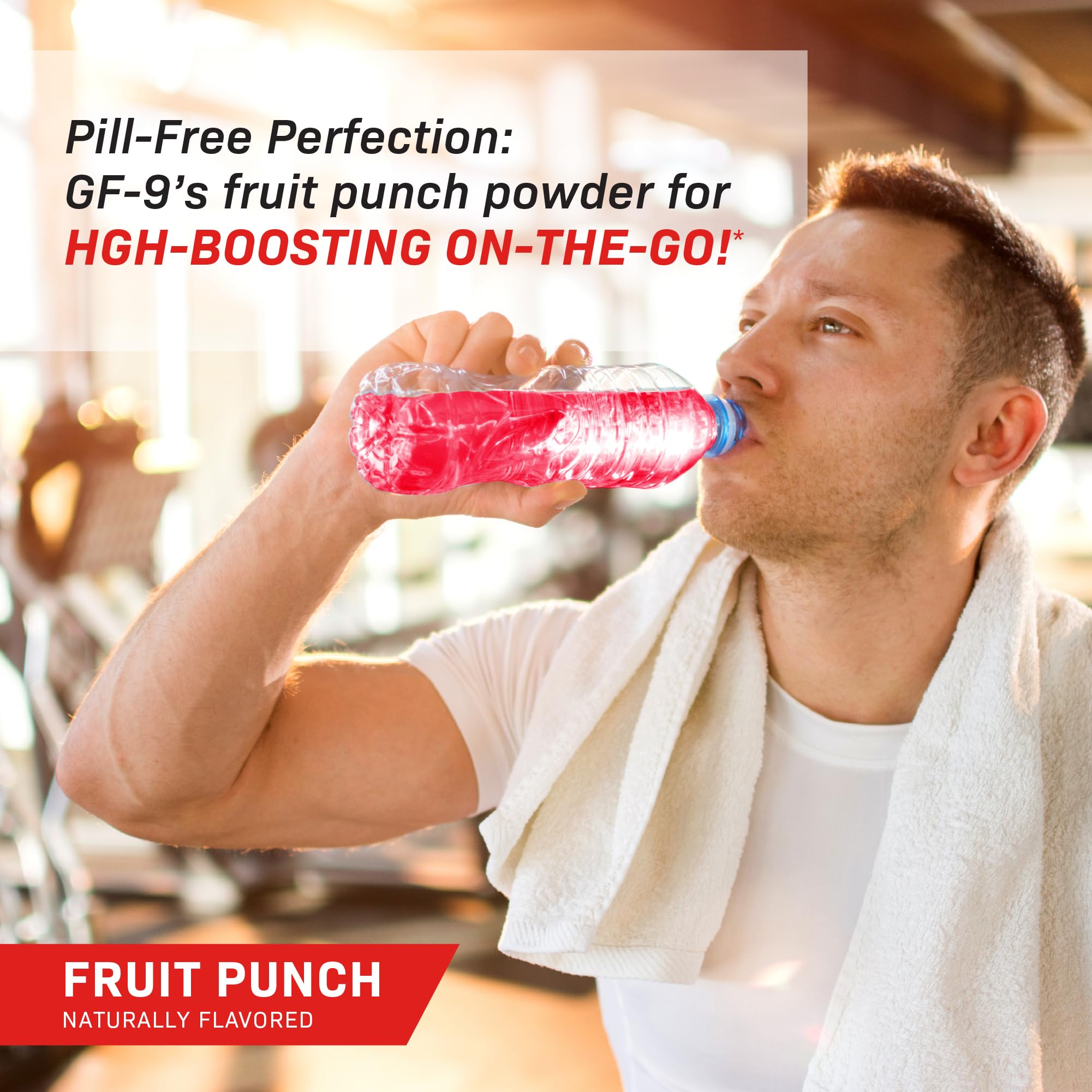 GF-9 powder package and measuring spoon, convenient for consistent dosing.