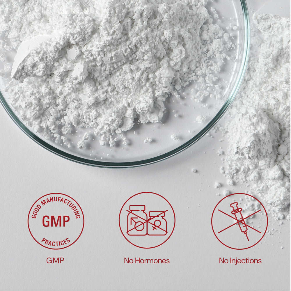Novex Biotech GF-9 powder with whisk, illustrating easy mixing for daily use.