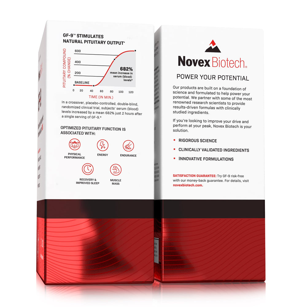Novex Biotech GF-9 sleep-friendly scene suggesting improved rest
