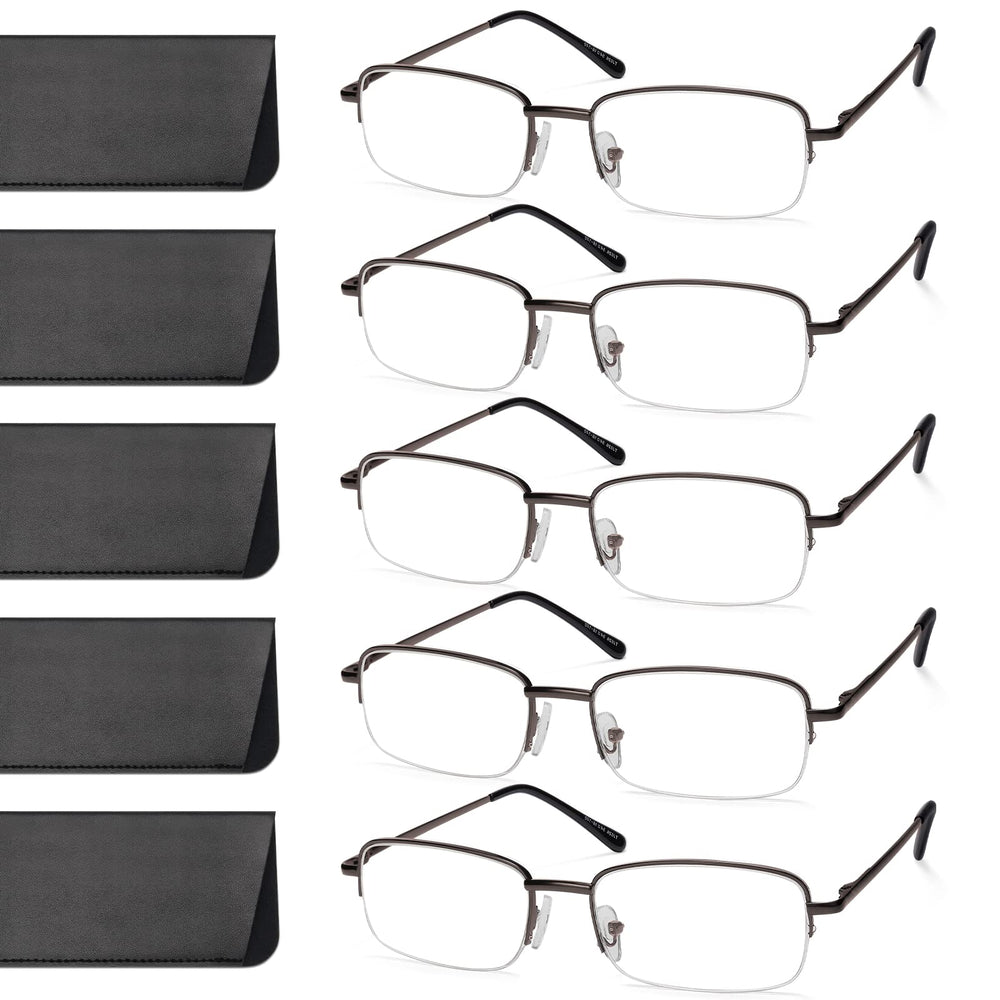 NOVIVON 1.5 metal reading glasses hero for clear desk viewing.