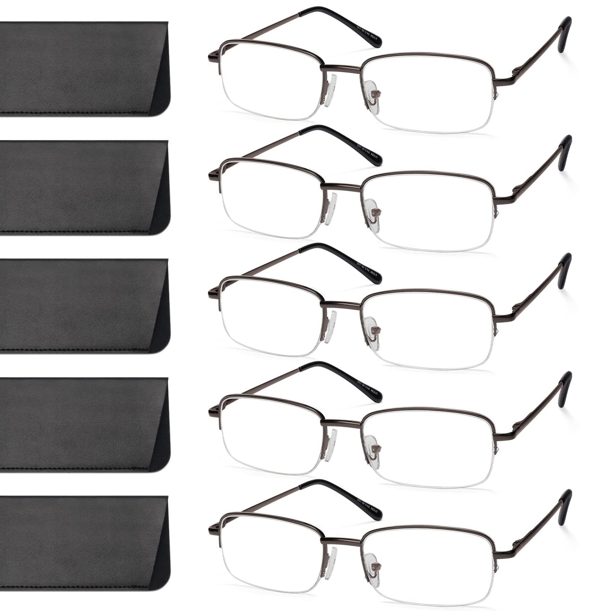 NOVIVON 1.5 metal reading glasses hero for clear desk viewing.