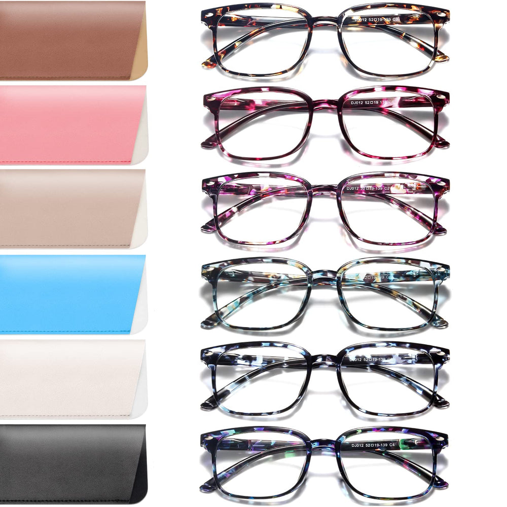 NOVIVON 6-pack reading glasses with blue light blocking for comfortable screen time