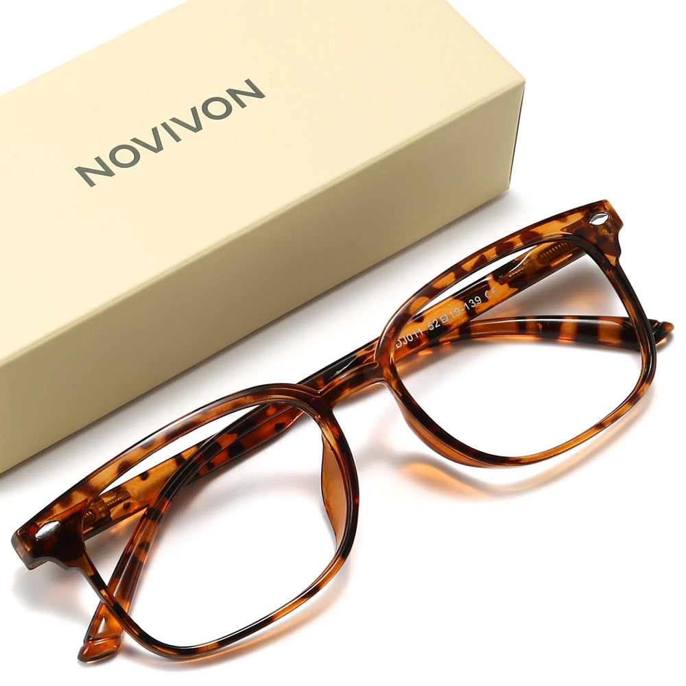 NOVIVON lentes de lectura Leopardo 1.5, enfoque nítido para lectura diaria de textos pequeños.