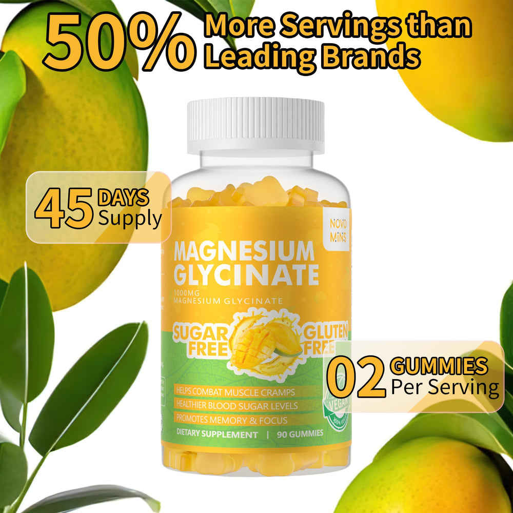 Novomins flavor label highlights natural mango pineapple taste.