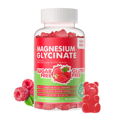 novomins magnesium glycinate gummies raspberry bottle promotes calm mood support