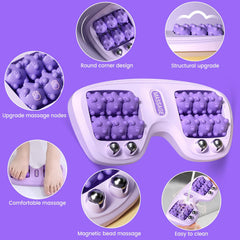 NOVWEE dual foot massage roller with acupressure nodes for targeted relief