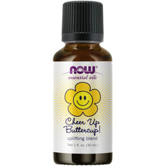 NOW Cheer Up Buttercup bottle-pour: uplifting aroma for daytime mood enhancement