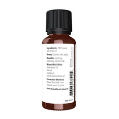 NOW Anise Oil cap on a secure child-resistant bottle