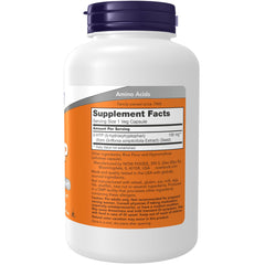 NOW Foods 5-HTP label detail emphasizes Griffonia simplicifolia origin.