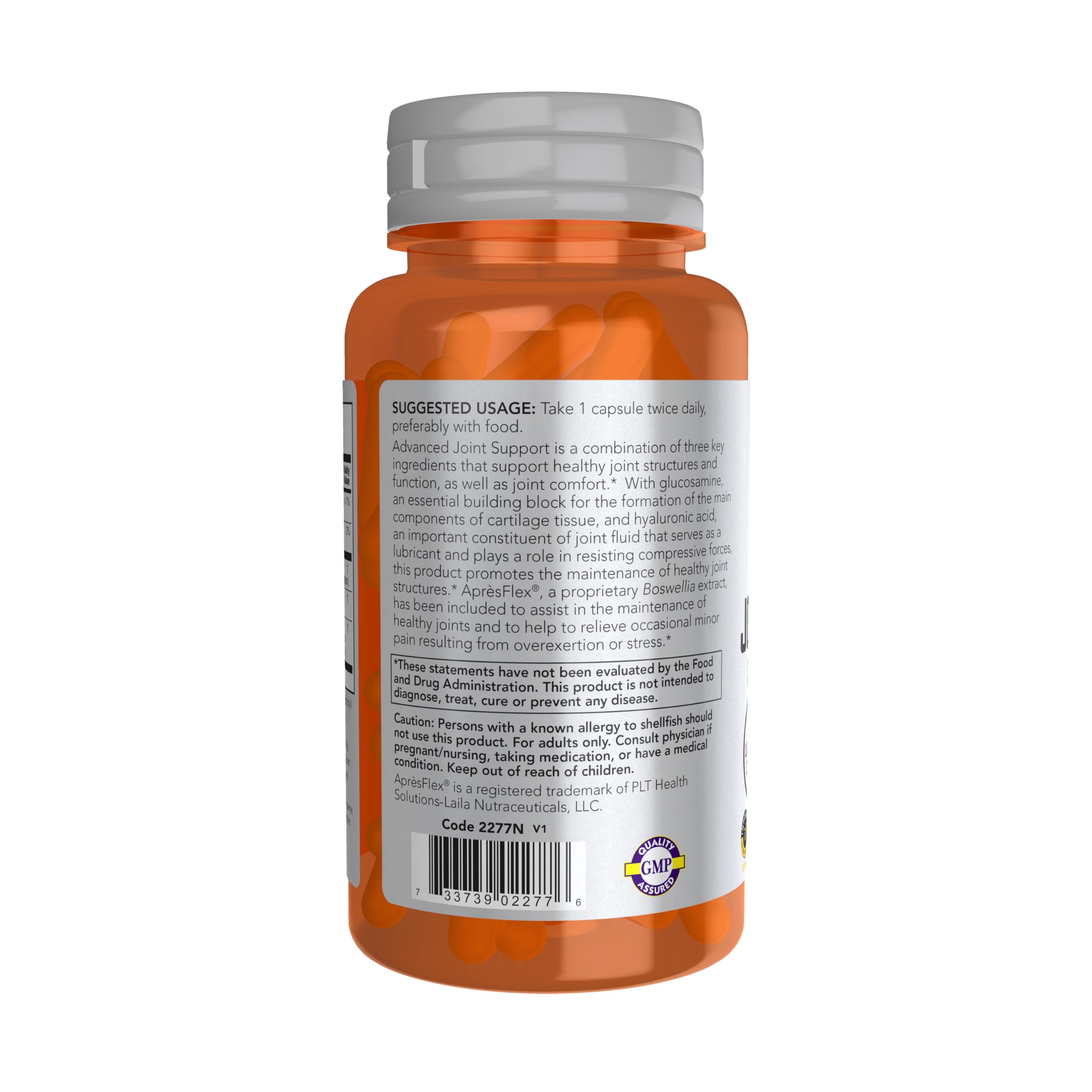 Serving suggestion with capsules for daily joint care and routine planning