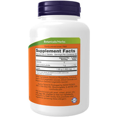 NOW Foods Alfalfa 650 mg tablets closeup, showcasing natural green form for everyday use
