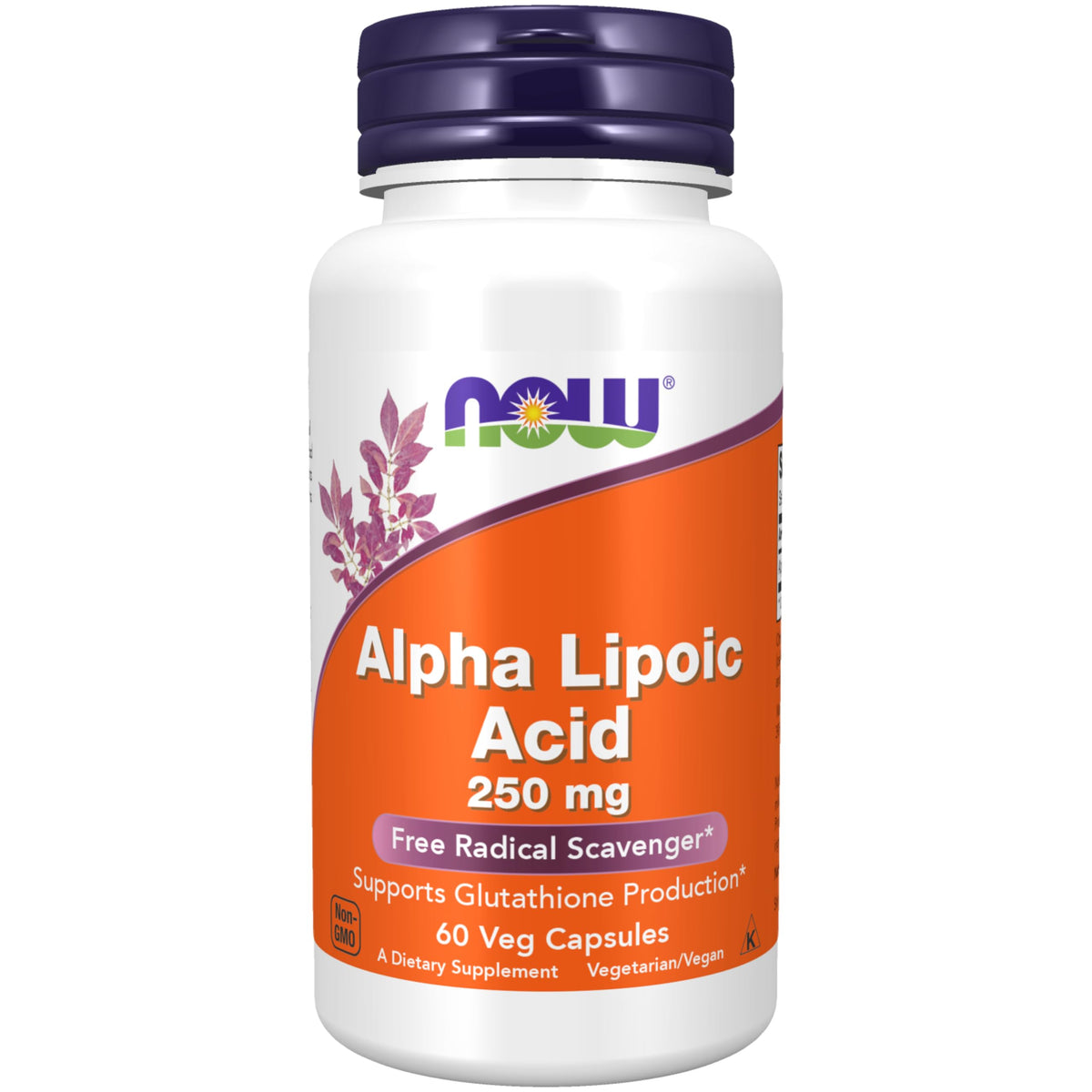 NOW Foods Alpha Lipoic Acid 250 mg bottle; supports antioxidant processes in daily wellness.