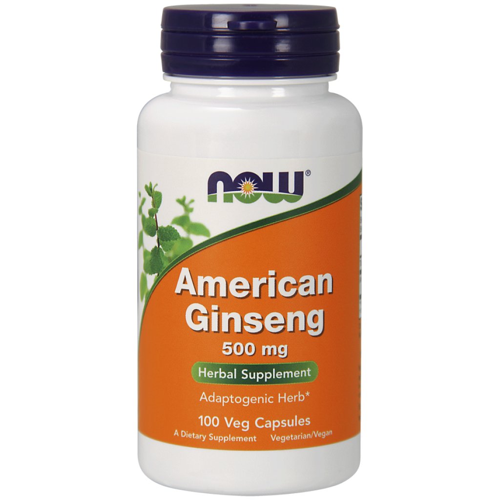NOW Foods American Ginseng capsules offer high ginsenosides for daily wellness support.