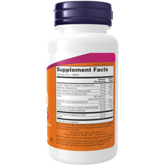 NOW Foods B-50 tablets close-up emphasizes compact daily nourishment for nervous system health