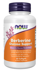 NOW Foods Berberine Glucose Support softgels provide glucose metabolism support.