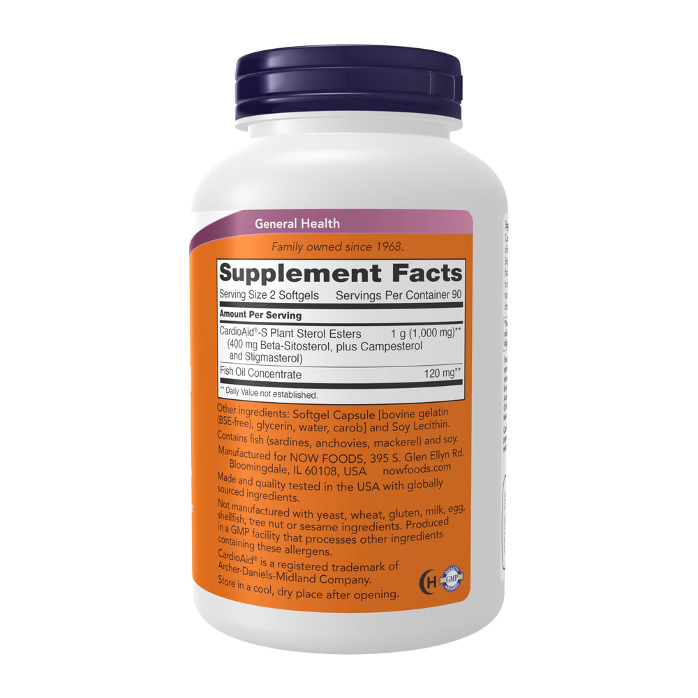 NOW Foods Beta-Sitosterol softgels close-up for easy swallowing