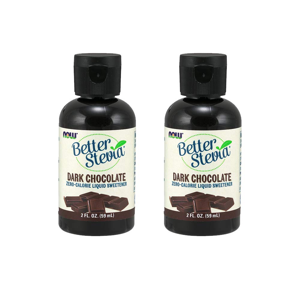 NOW Foods BetterStevia bottle pour shows zero-calorie sweetness for beverages
