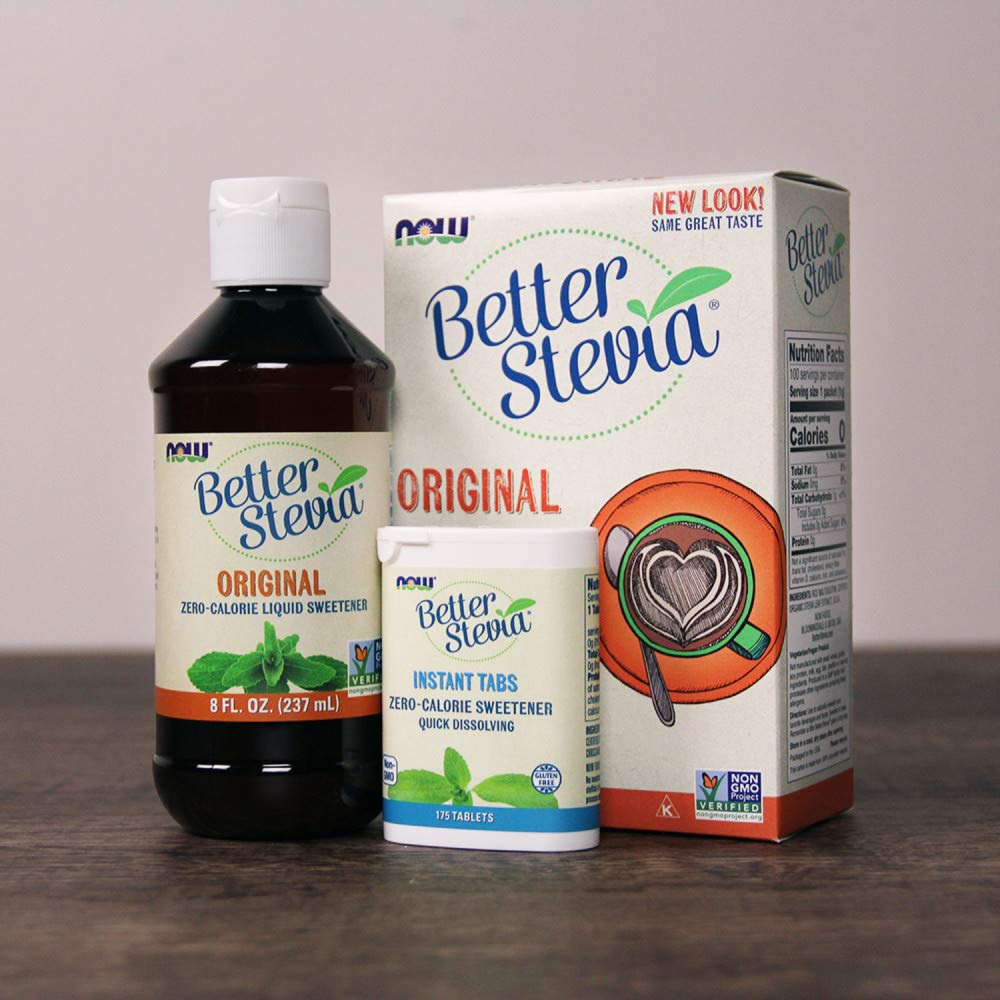 NOW Foods BetterStevia Original kitchen use for beverages and desserts