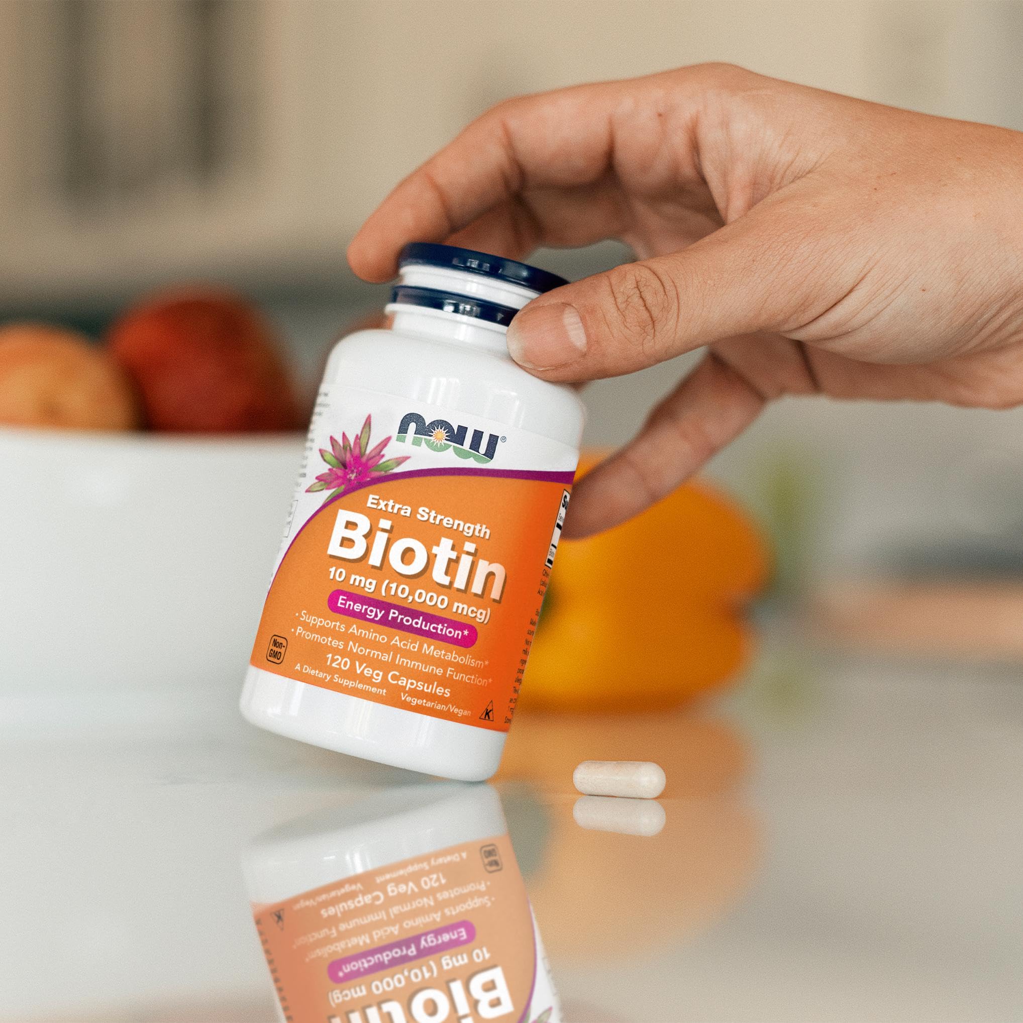 NOW Foods Biotin 10 mg product image suggesting energy metabolism support