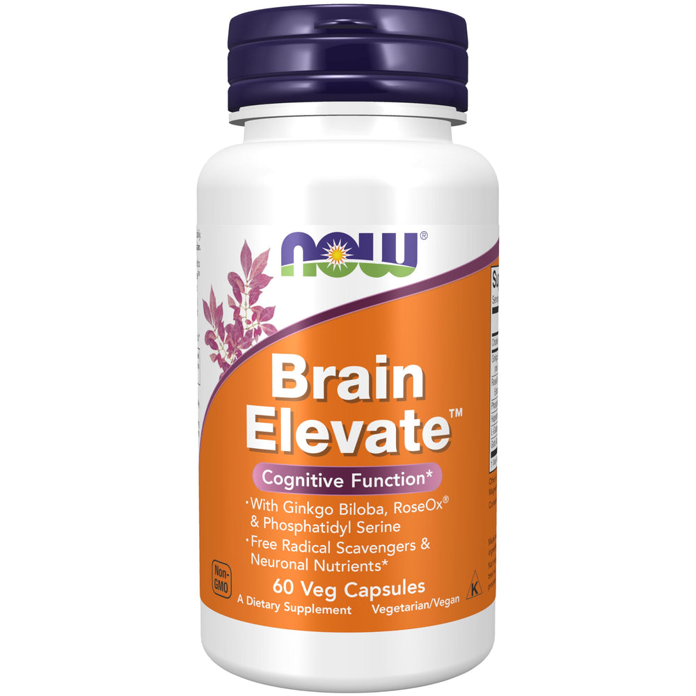 NOW Foods Brain Elevate: cápsulas veganas para uso diario del cerebro