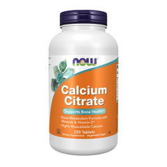 NOW Foods Calcium Citrate with Vitamin D tablets – easy absorption for bone support.