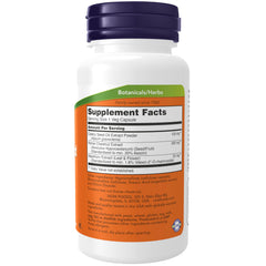 NOW Foods Celery Seed Extract label showing vegan and non-GMO attributes.