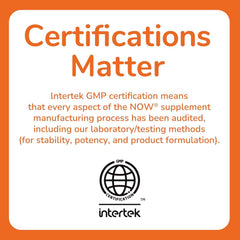 GMP certificate badge with NOW Foods CoQ10 label.