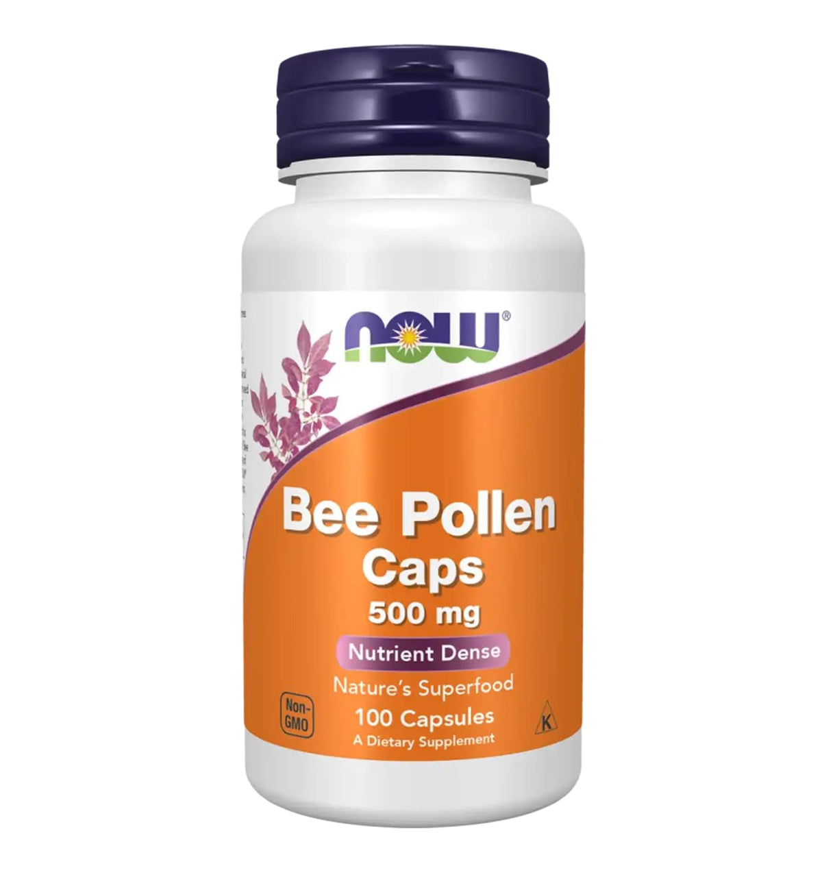 NOW Foods Crd Bee Pollen bottle front view for daily wellness support
