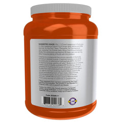 NOW Foods creatine powder scoop showing easy mixing for training sessions